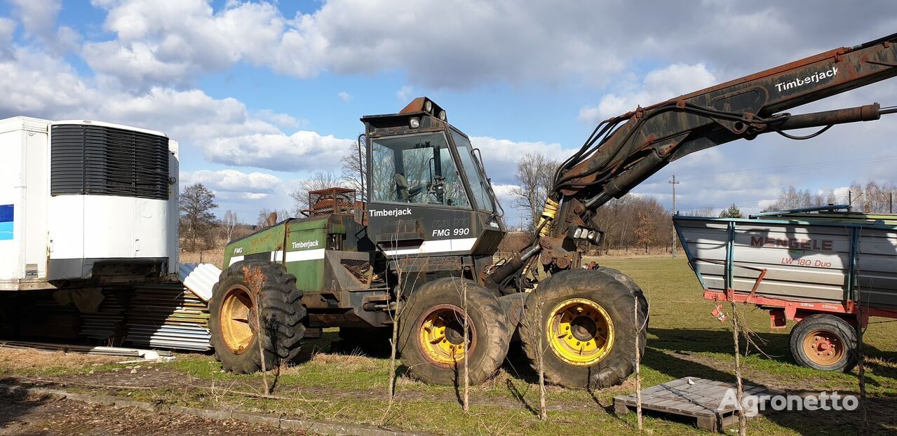 harvestor Timberjack FMG 990 harvester maszyna leśna do wycinki drzew wycinka drewna