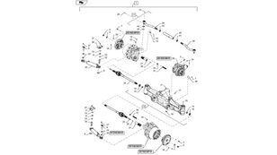 jiné náhradní díly převodovky Wałek 84415815 pro kolového traktoru New Holland T6090 T6070