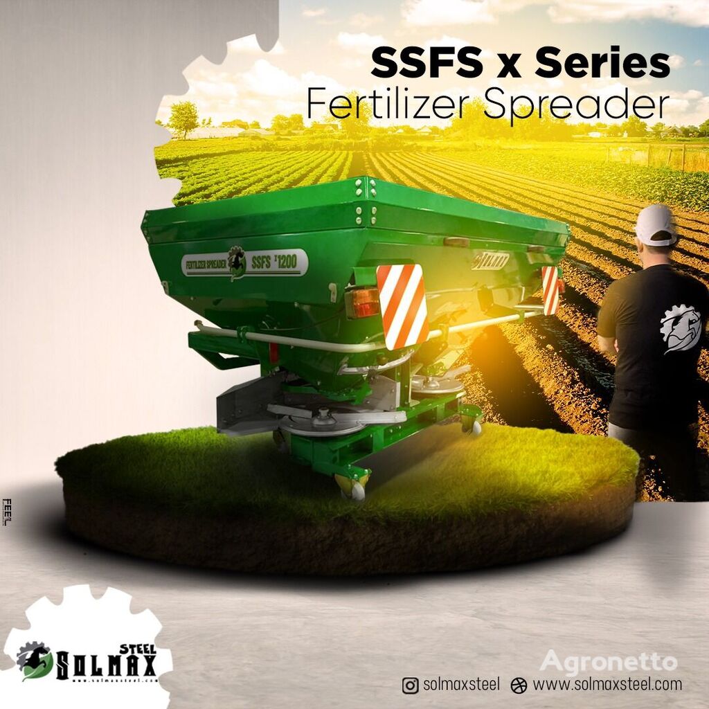 nový nesené rozmetadlo hnojiv Solmax Steel SSSF x900